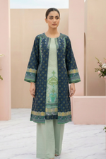 Motif Printed Cambric Suit-006