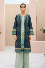 Motif Printed Cambric Suit-006