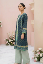 Motif Printed Cambric Suit-006