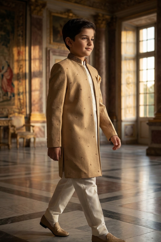 Motif Boys Sherwani Suit-1169