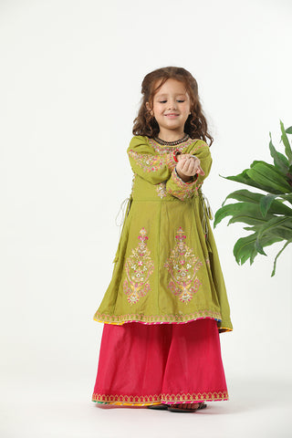 Motif Girls Messori Embroidered Suit