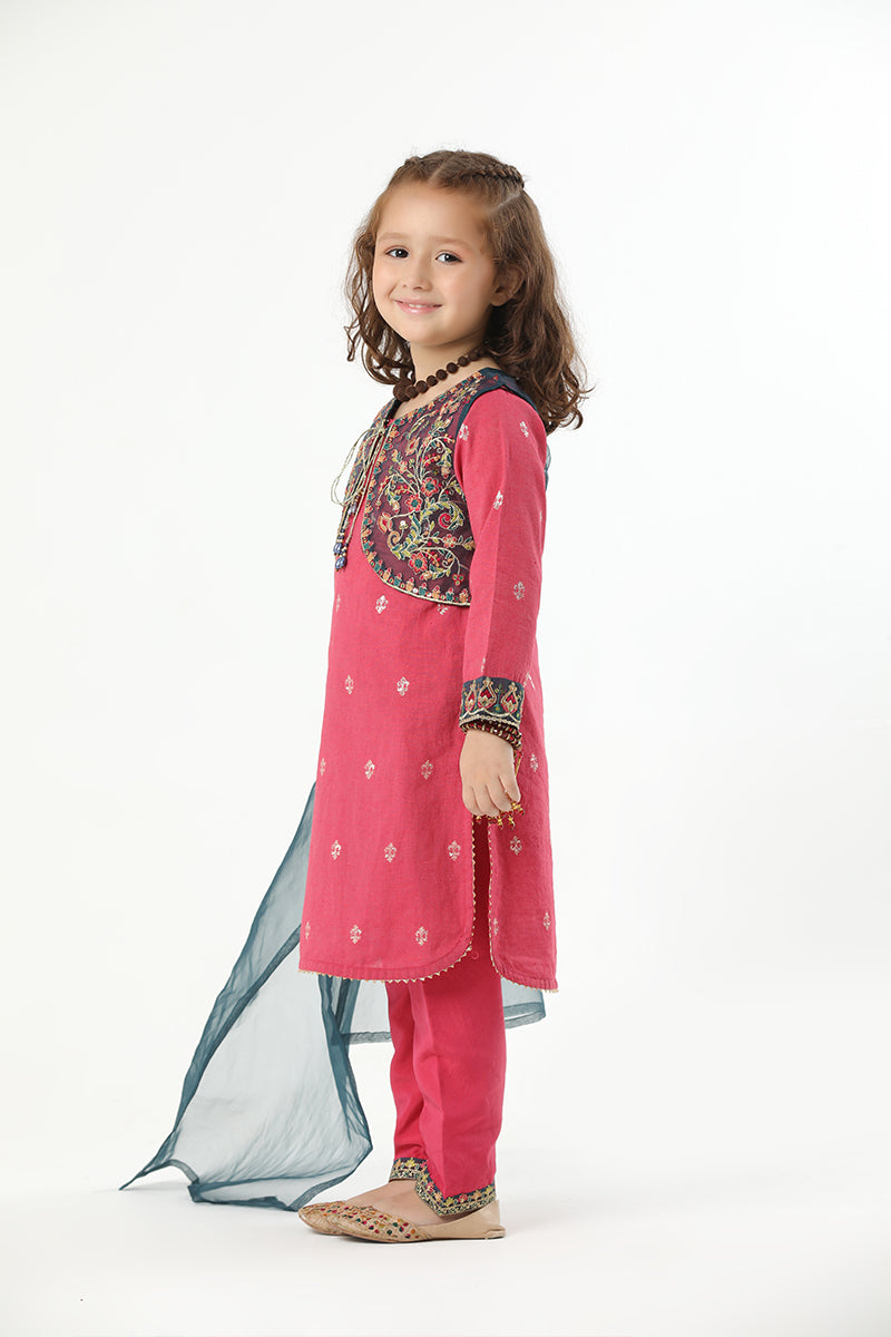 Motif Girls Jacquard Suit