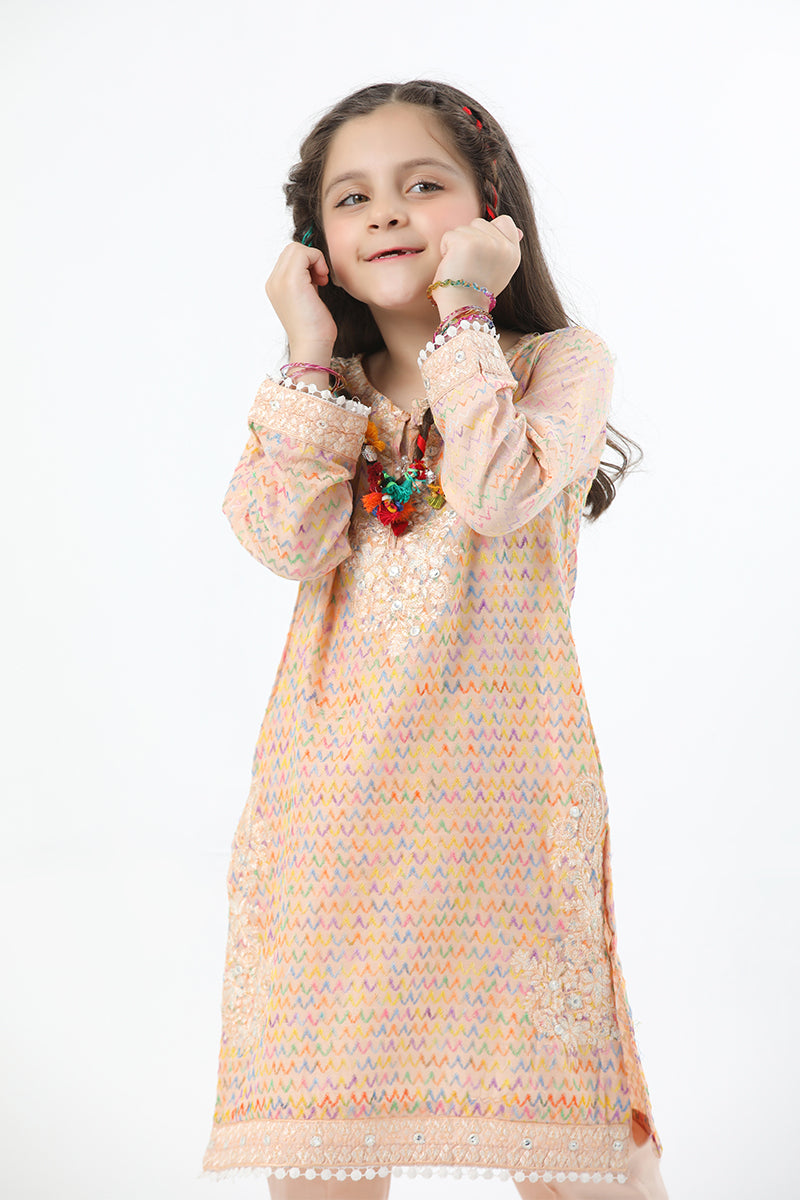 Motif Girls Lawn Embroidered Suit