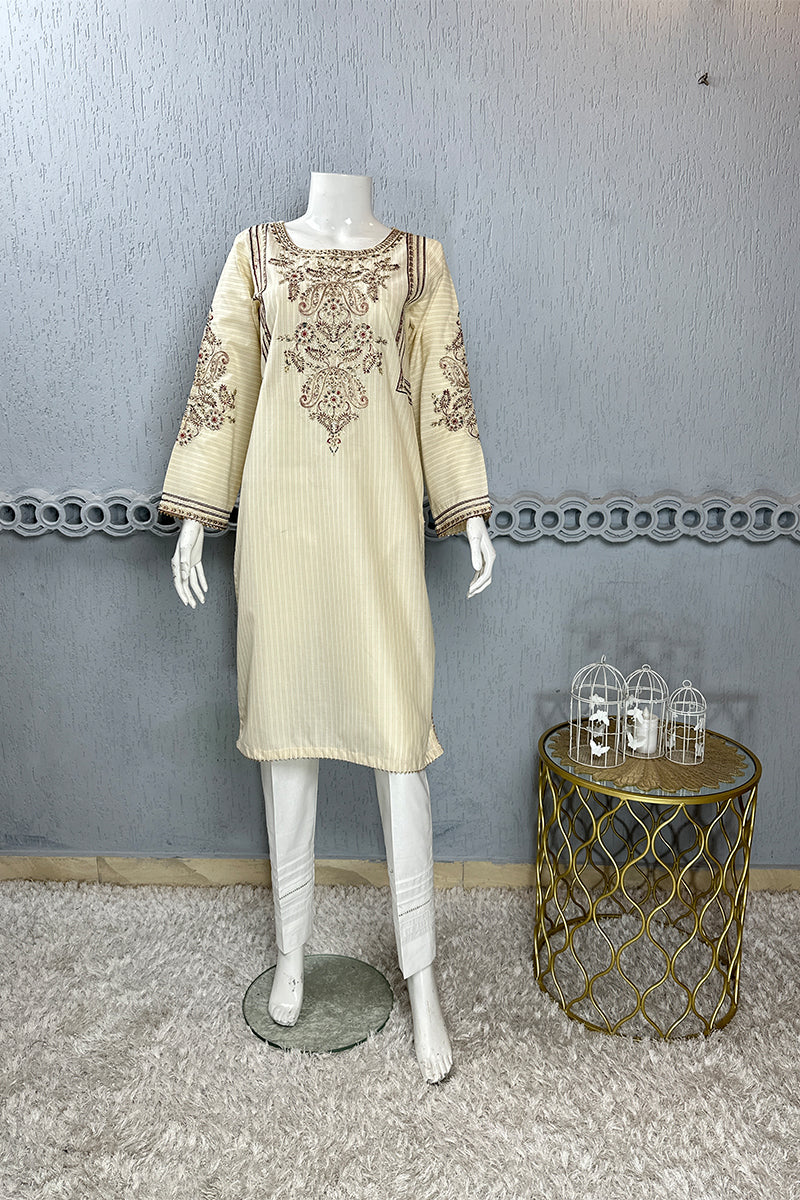 Motif Lawn Embroidered Kurta