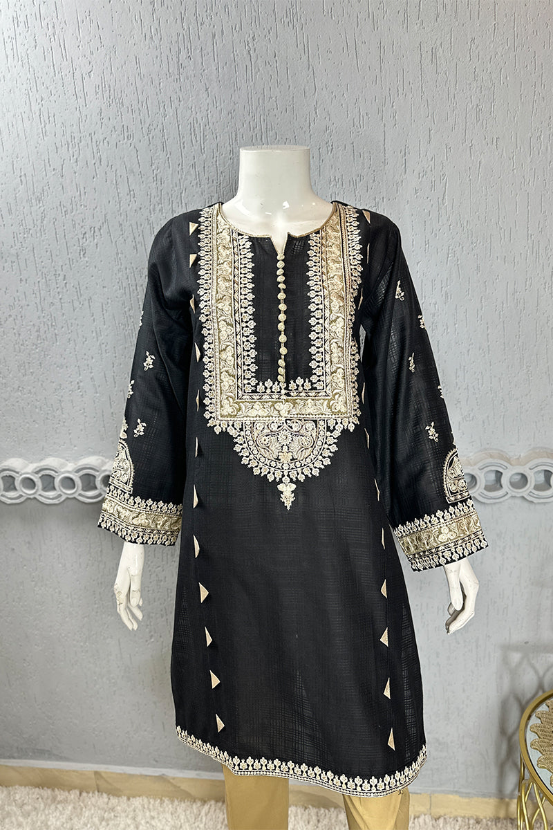 Motif Lawn Embroidered Kurta