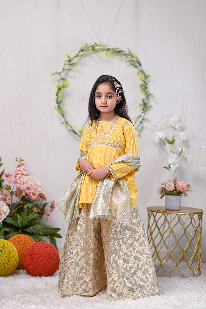 Girls Lawn Embroidered Suit