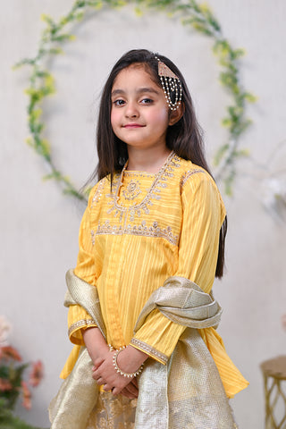 Girls Lawn Embroidered Suit