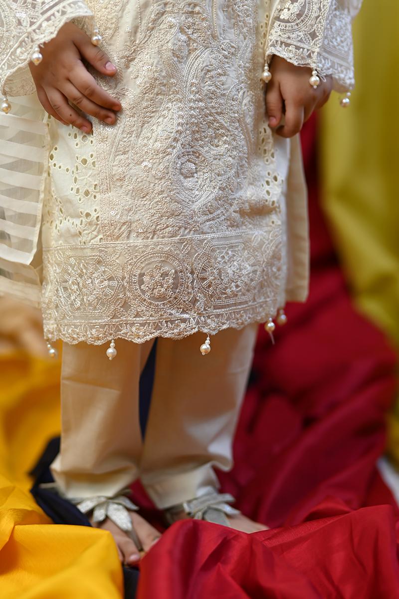 Girls Embroidered Suit