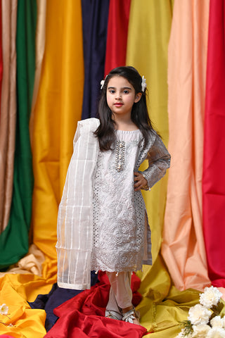 Girls Embroidered Suit
