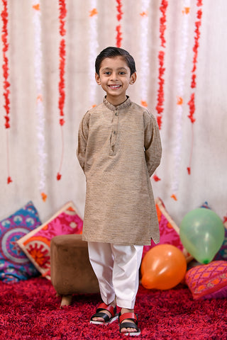 Motif Boy's Embroidered Kurta Shalwar