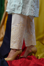 Motif Cotton Embroidered Trousers - Motif UK