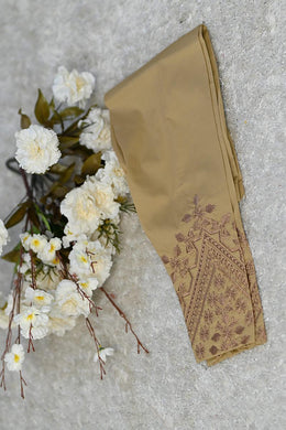 Motif Cotton Embroidered Trousers