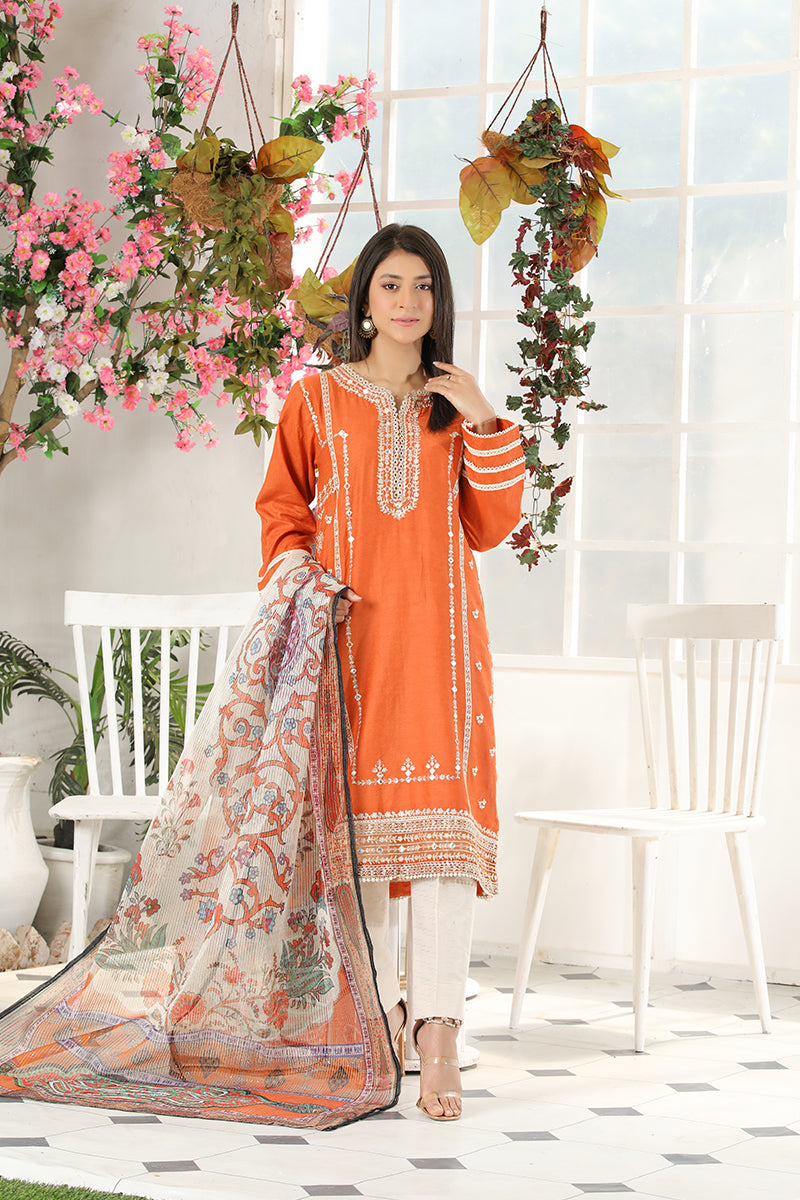 Motif Embroidered Suit